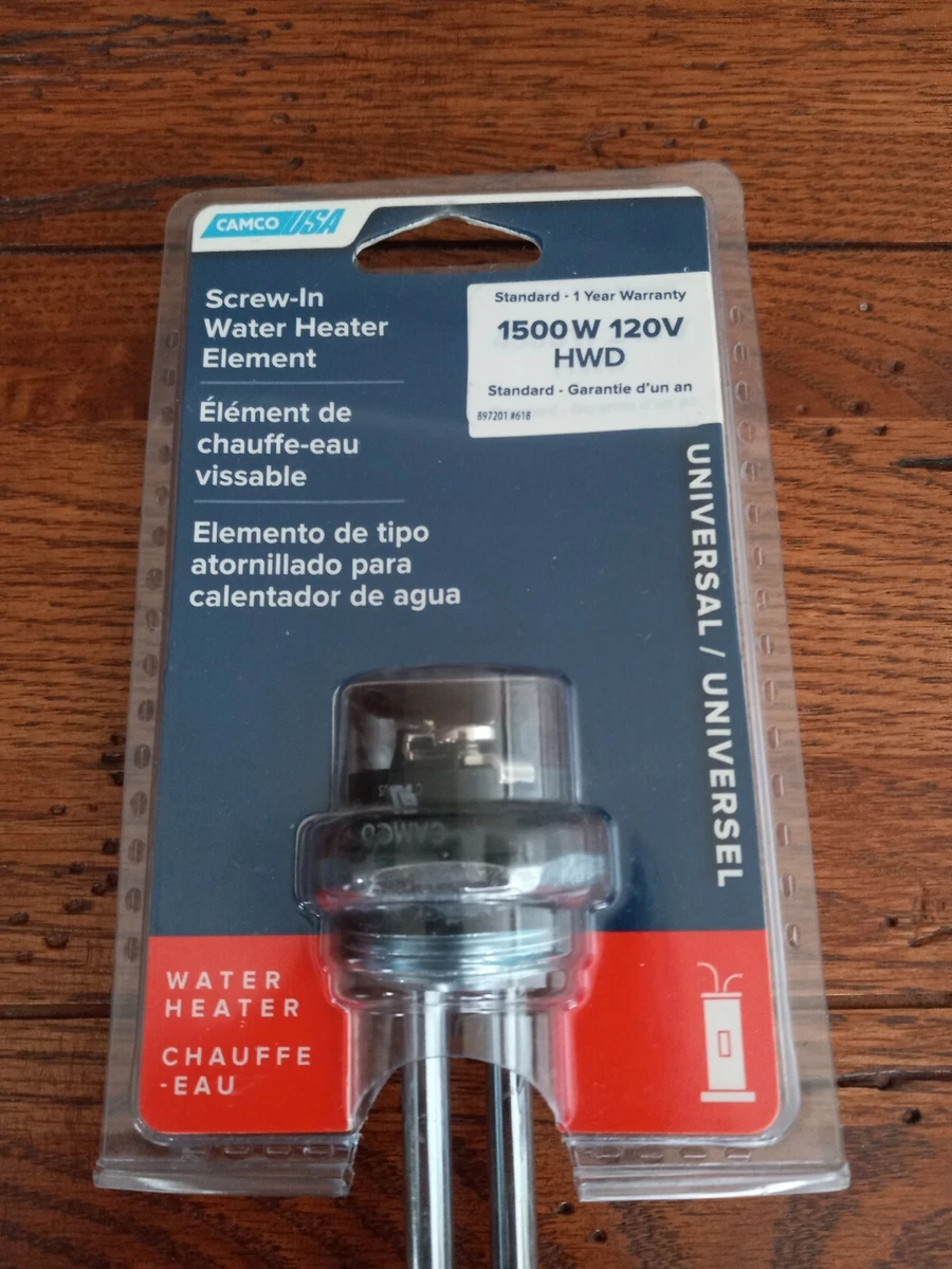 Camco USA Screw-In Water Heater Element 1500W 120V- HWD | eBay