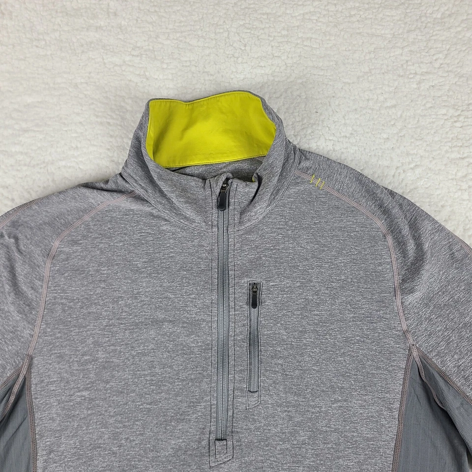 Lululemon Sweater Mens XL Gray Stretch Quarter Zip Sweatshirt - Image 4 of 4