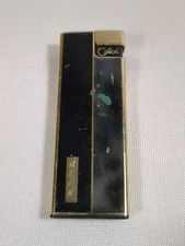 Vintage Colibri Butane Lighter Engraved Skip Worn UNTESTED 