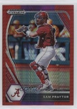 2021 Panini Prizm Draft Picks Red & Purple Hyper Prizm Sam Praytor #PDP179 x5u