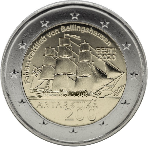 ESTONIE 2 EUROS € 2020 ANTARCTIQUE NEUVE UNC