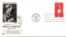 AMELIA EARHART 1963 Airmail First Day Cachet cover