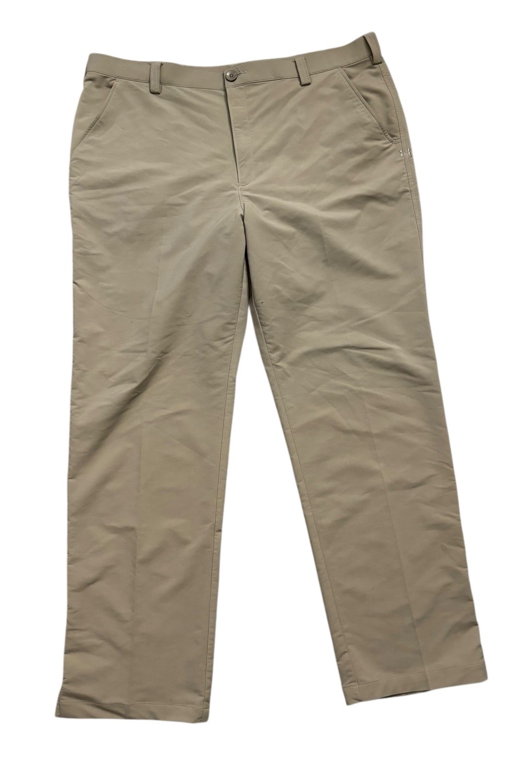 Under Armour Pants Mens 40x32 Beige Regular Straight Fit Performance Golf Casual