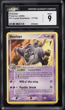 Pokémon EX Crystal Guardians Dusclops #17 CGC 9 MINT on eBay
