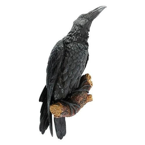 2026 Fake Raven Resin Statue Bird Crow Sculpture Outdoor Crows ...