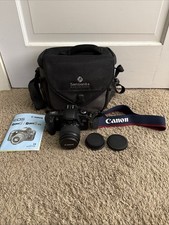 Canon EOS Rebel G 35mm SLR Film Camera Zoom Lens 35-80mm Tested Works Camera Bag