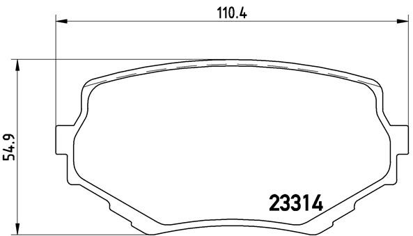 Bremsbelagsatz, Scheibenbremse P 79 009 BREMBO für SUZUKI VITARA VITARA Cabrio - Bild 7