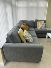 DFS Corner Sofa Large Grey - Rarely Used, Great Condition, £1k cost