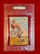 George Blanda Oakland Raiders HOF 1981 Signed Goal Line Art GLA PSA Encapsulated