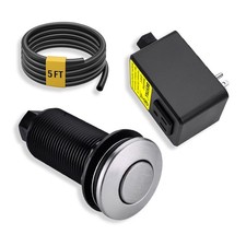 BESTILL Garbage Disposal Air Switch Kit - UL Listed, Stainless Brushed Nickel