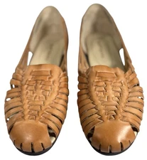 SOFTSPOTS   Size 10M    Natural Tan Leather  "Trinidad"  Huaraches Shoes Sandals