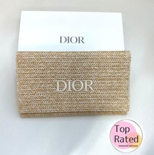 Christian Dior Novelty Clutch Pouch 2023 Summer Rattan Beige JP Original Limited