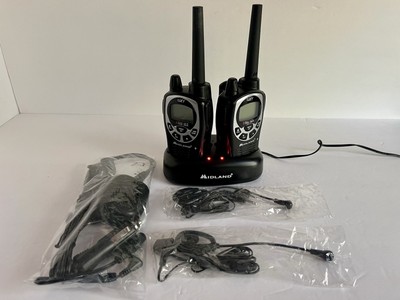 Midland GXT Walkie-Talkies with Charger, Battery Packs, Headsets, Shoulder Mic