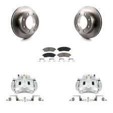 Rear Brake Stock OE Rotors Pads Calipers Kit for Ford F-250 Super Duty 2000-2004