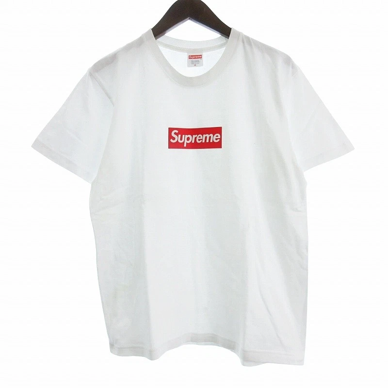 Tee shirt Supreme Box Logo manches courtes col rond coton USA blanc M V13