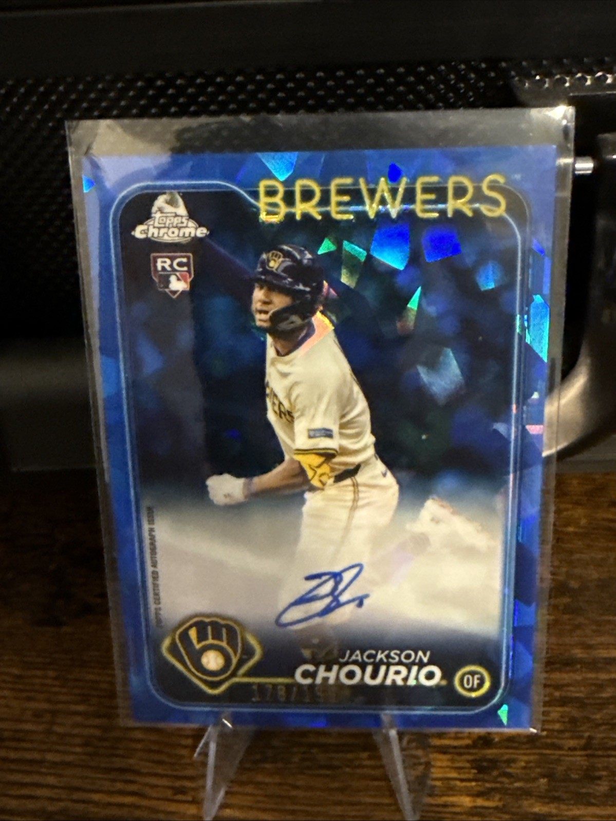 2024 Topps Chrome Sapphire Edition Autographs Jackson Chourio /199