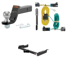 CURT Trailer Hitch Tow Cargo Package, Wiring Harness, #45042 Ball Mount - 13040