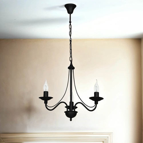 Lampadario Nero A Sospensione Regolabile Per Soffitto Inclinato - 1 Luce, Stile Industriale Con Paralume In Vetro Trasparente - 5