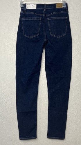 American Eagle Mom Jeans Stretch Super High Rise Dark Wash Denim 2 Long - Picture 11 of 16