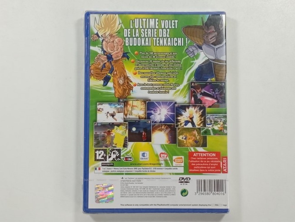 Dragon Ball Z Budokai Tenkaichi Sur PS2 – Neuf Sous Cellophane – Version PAL Française