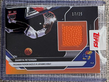 Darryn Peterson 2025-26 Bowman U Now #2A Orange Foil /25 Game Used Ball Relic