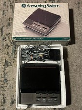 GE Answering Machine 2-9860 Telephone Answering System Vintage W/ Box  2 Tapes