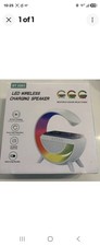NEW IN BOX   LED Wireless Charging Speaker Bl...