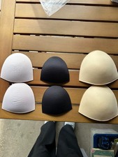 6 Pcs Bra Cup Pad Insert Triangle Chest Breast Bikinis Underwear Sport Removable