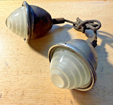 Early Bullet Side Cowl Lights Lites Back Up Glass Lens Cool Hot Rat Rod Resto