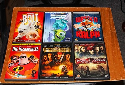 DISNEY VINTAGE CLASSICS DVD LOT OF 6: SEE TITLES BELOW: ALL INSPECTED