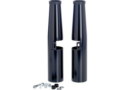 Lowbrow Shrouds Bobber Gabel Cover schwarz für Harley Dyna Sportster FXR 39mm