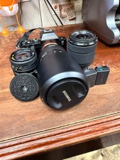    Sony Alpha A7 24.3MP Full Frame Camera  3 Lenses Bundle - 6,721 Shutter