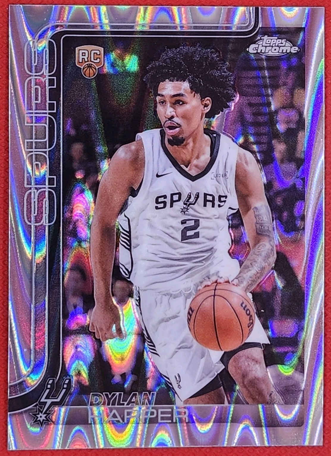 2025-26 Topps Chrome - Dylan Harper #252 RayWave Refractor (RC)