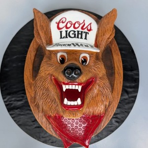 希少　Coors クアーズ ウルフサイン 　ビンテージ　アドバタイジング　看板 COORS Light Beer Wolf Sign | eBay