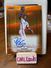 Topps Stadium Club Chrome 2025 Darryl Strawberry Orange Mets #SCCA-DS /25