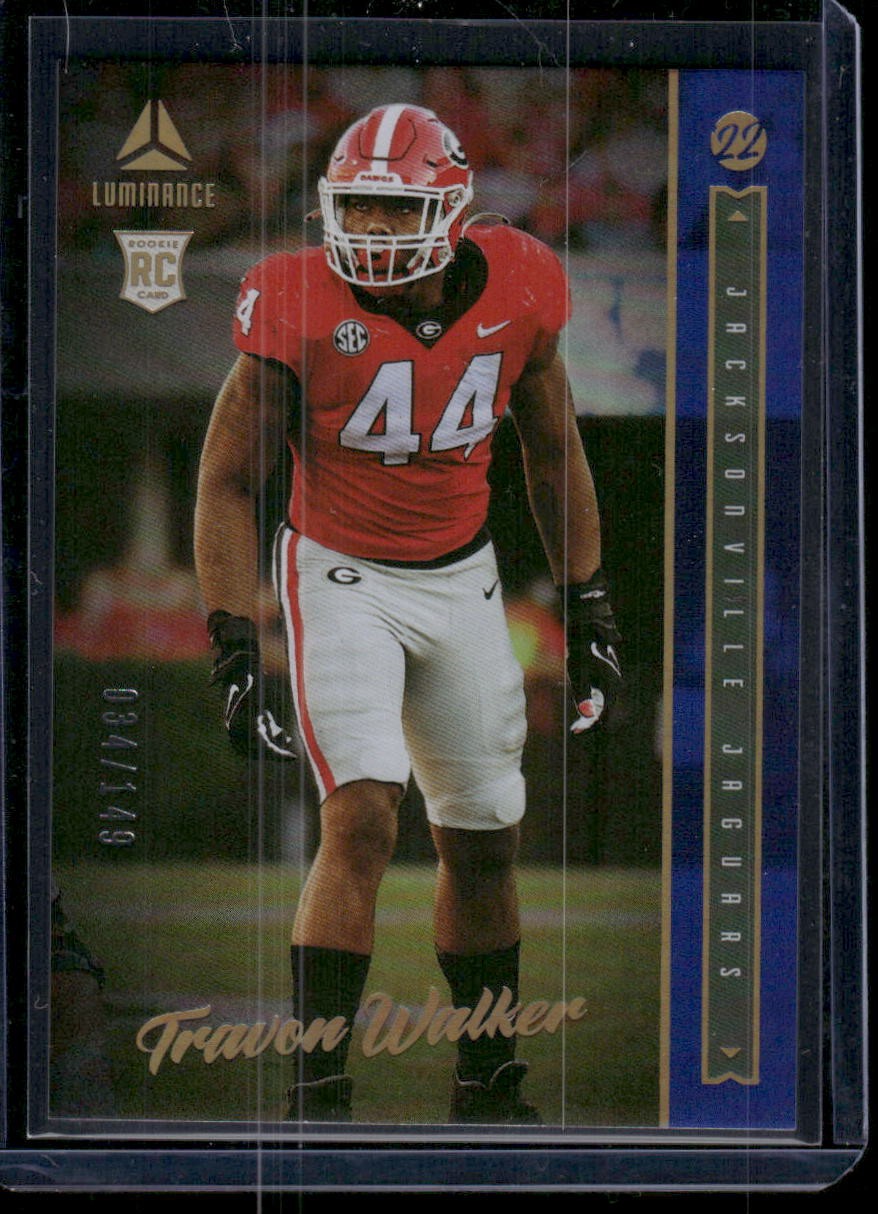 2022 Panini Luminance #142 Travon Walker Blue #/149