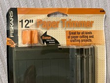 Fiskars 12" Desktop Home Rotary Paper Trimmer Cutter