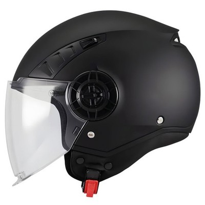 MT HELMETS AERIS PURE A1 MATTE BLACK MOTORCYCLE JET HELMET APPROVED ECE22.06