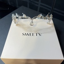 Sweetv Rhinestone HG160038CP12 Women's Crown/Tiara