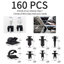 200-piece Car Door Panel Clips Repair Tool Kit Disassembly Metal Pry Tool Set