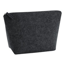 Image of Bagbase Felt accessory bag - Multi-purpose use, Self-coloured zip closure