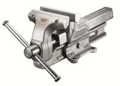 HEUER Schraubstock 140 mm (verzinkt, 47,5 x 14 x 19,2 cm, 16 kg, Stahl) 101143