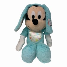 Mickey Mouse Easter Bunny Plush Blue Eggs 16" Just Play Disney Floppy Ears NWT