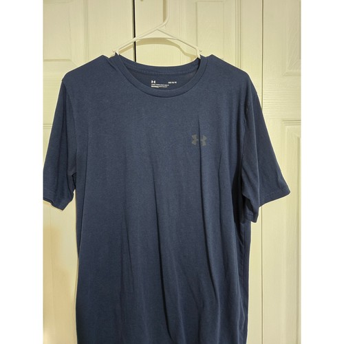 Grand t-shirt athlétique homme Under Armour coupe ample bleu marine basique - Photo 2/7