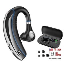 Bluetooth Headset, Bluetooth Earpiece with Noise Canceling Microphone, Black