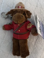 Stuffed Animal House Royal Canadian Mounted Police Sergeant Bullmoose Keychain