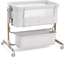 3 in 1 Baby Bassinet, Rocking Bassinet, Bedside Bassinet, 6-Height Adjustable, B