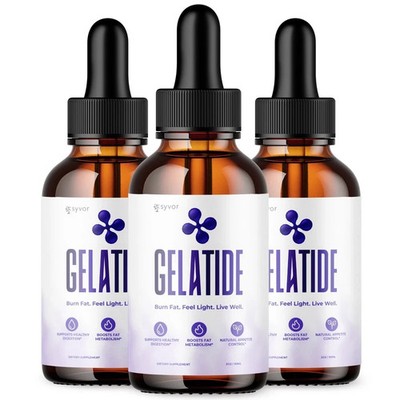 (3 Pack) Gelatide Weight Management Drops, Gelatide Daily Health Support US