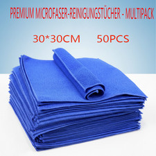 50X Mikrofasertücher Auto Reinigung Poliertuch 30x30 cm für Haushalt