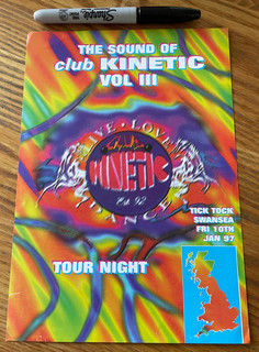 KINETIC. A5 RAVE FLYER. 10/1/97. LEISUREBOWL STOKE. LOOK !!!!!!!!!!!!